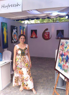 Hufresh in her exhibition