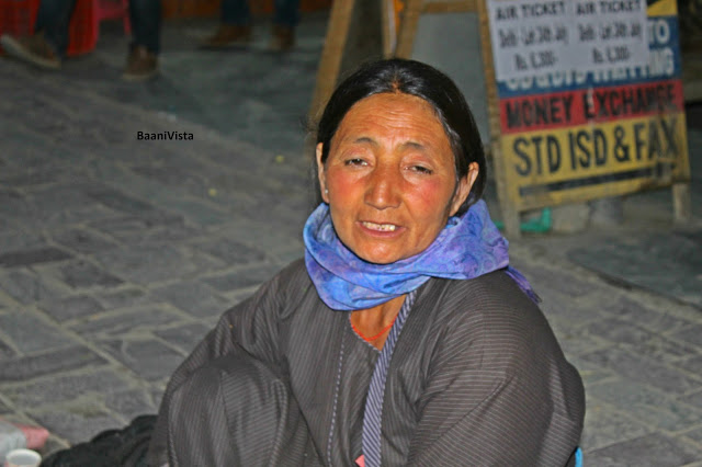 I found her selling apricots in Leh market