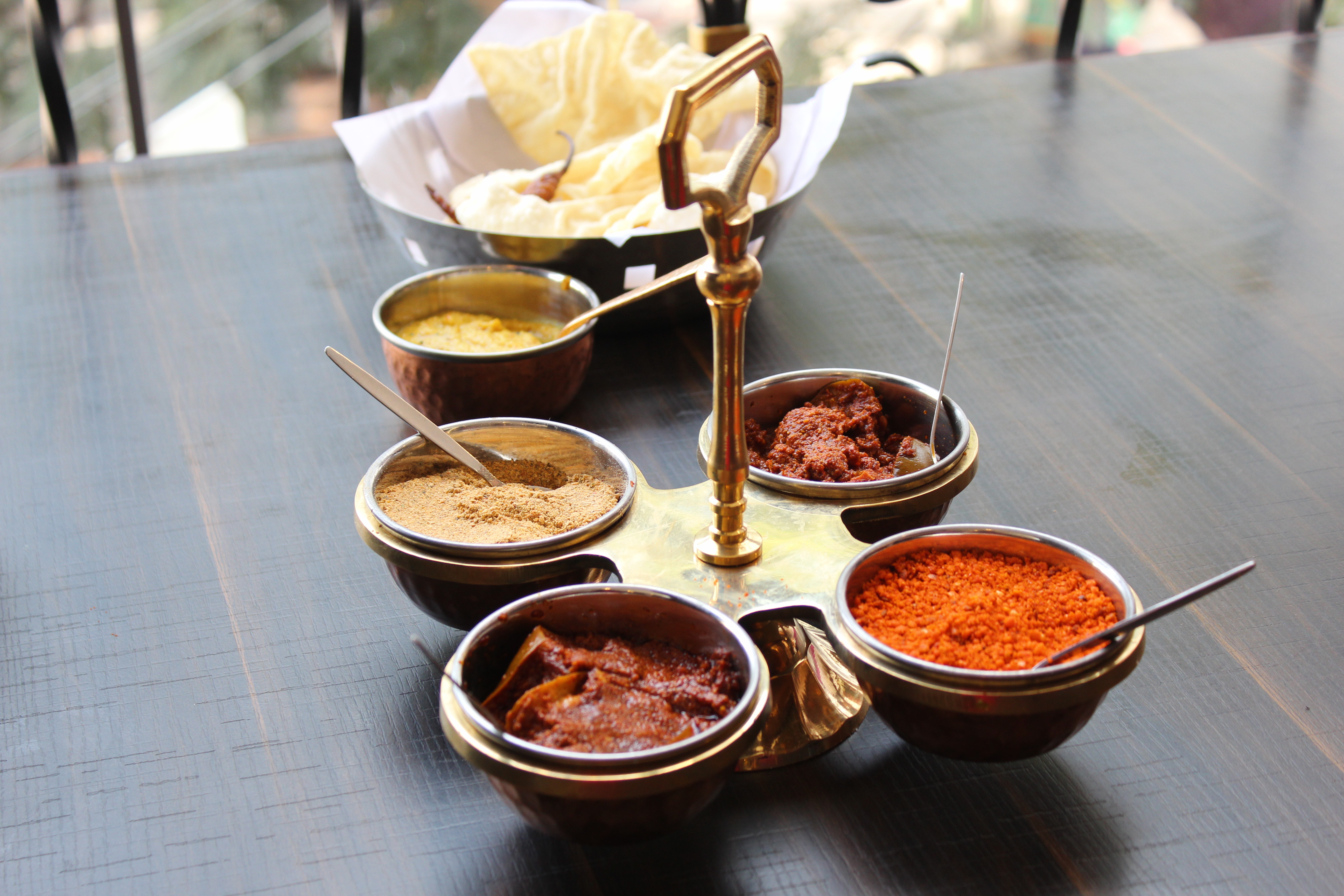 Various chutneys and pickles