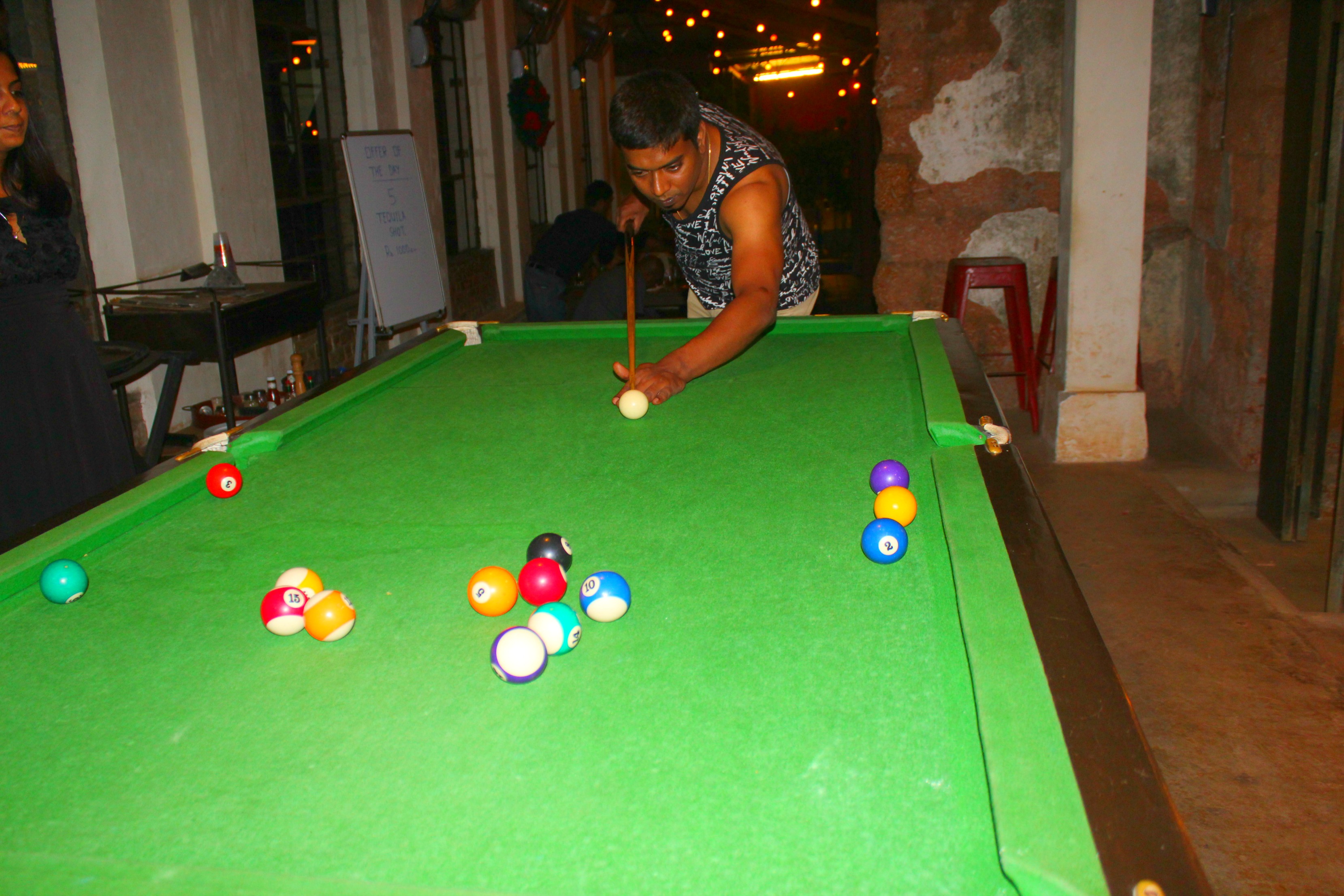Grab a Beer and go for a pool game.