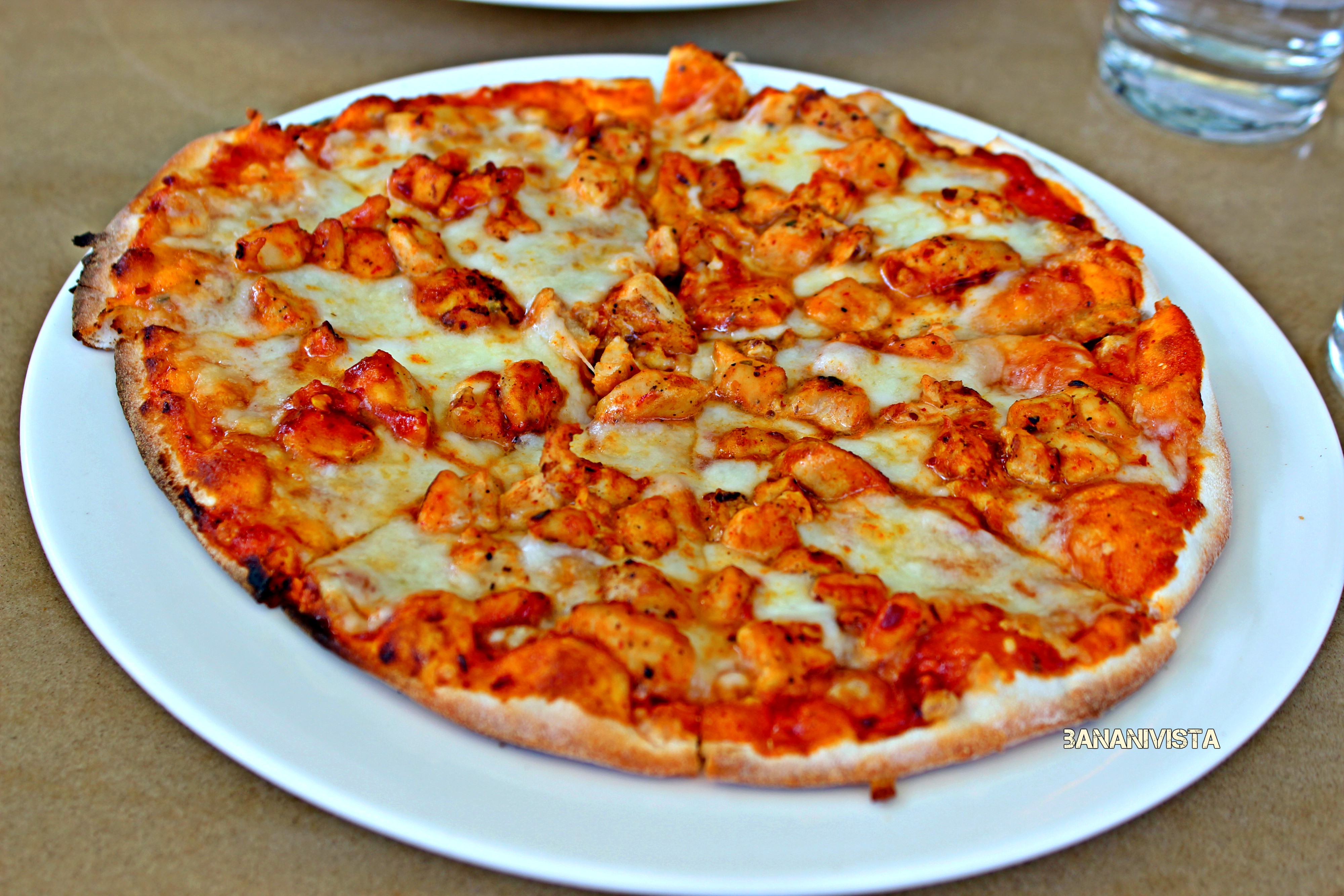  The Barbeque Chicken Pizza from the wood fire pizza counter