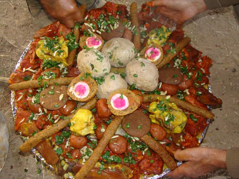 Wazwan meal served at weddings