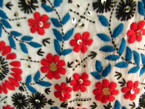 A flower motif pattern