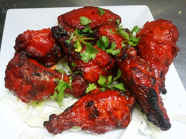 The red and fiery Tandoori Chicken
