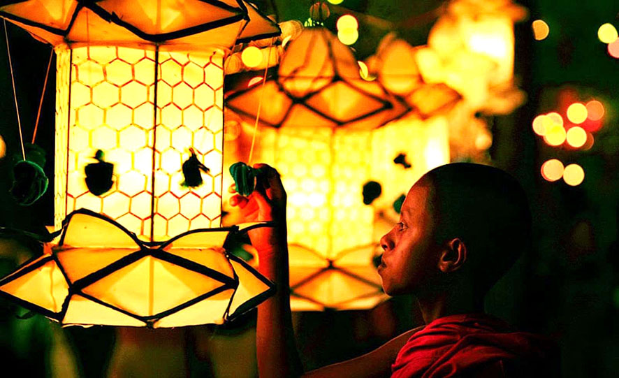 Bamboo Lanterns in Sri Lanka
