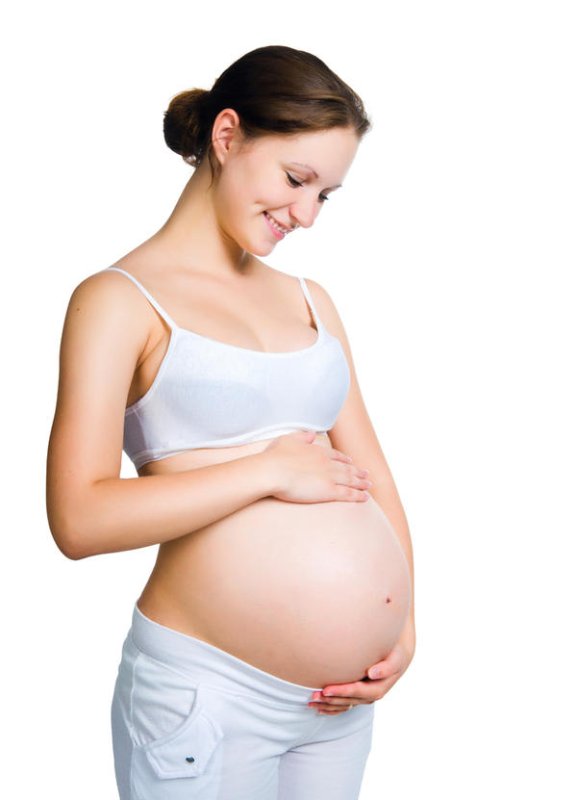 A healthy pregnant woman