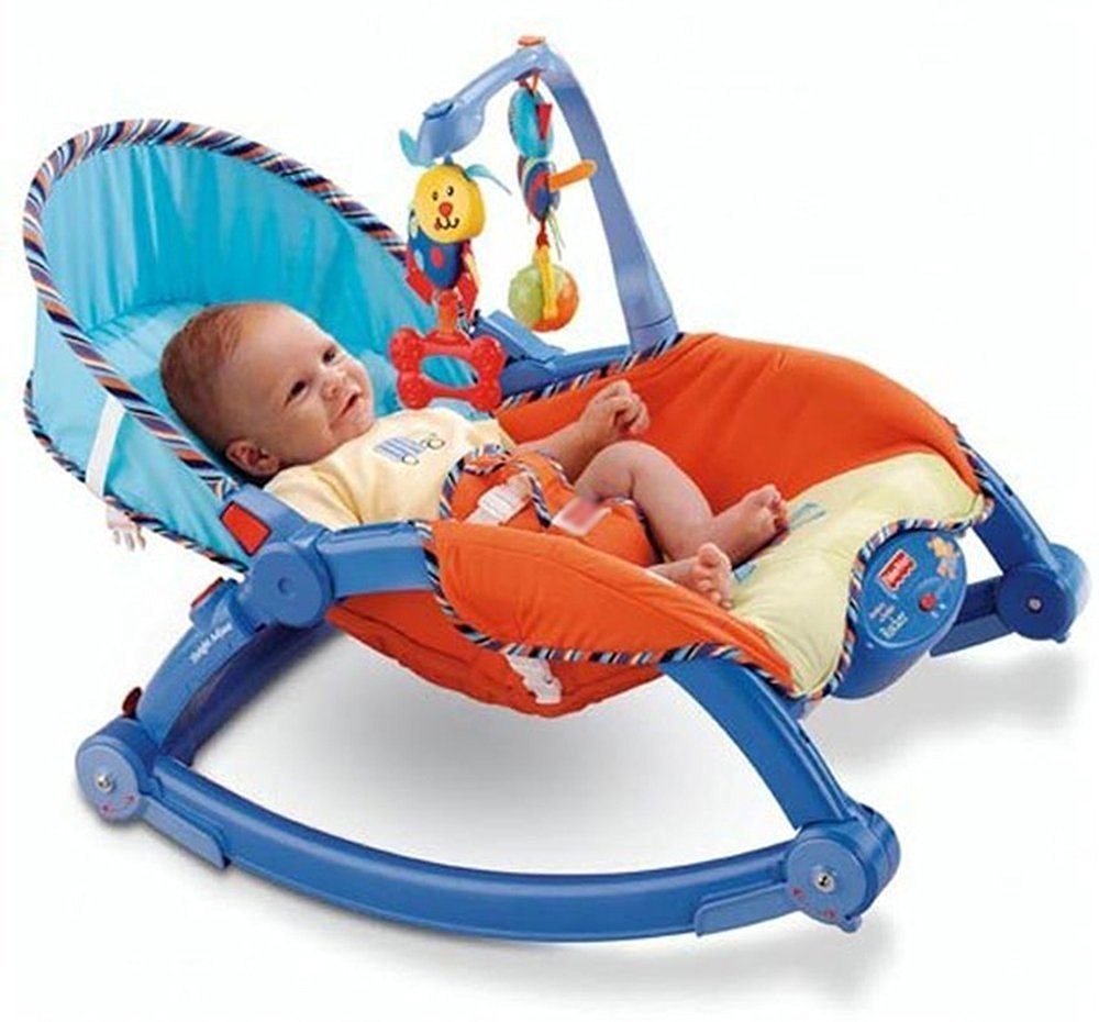 A baby rocker can double up as a feeding chair too.