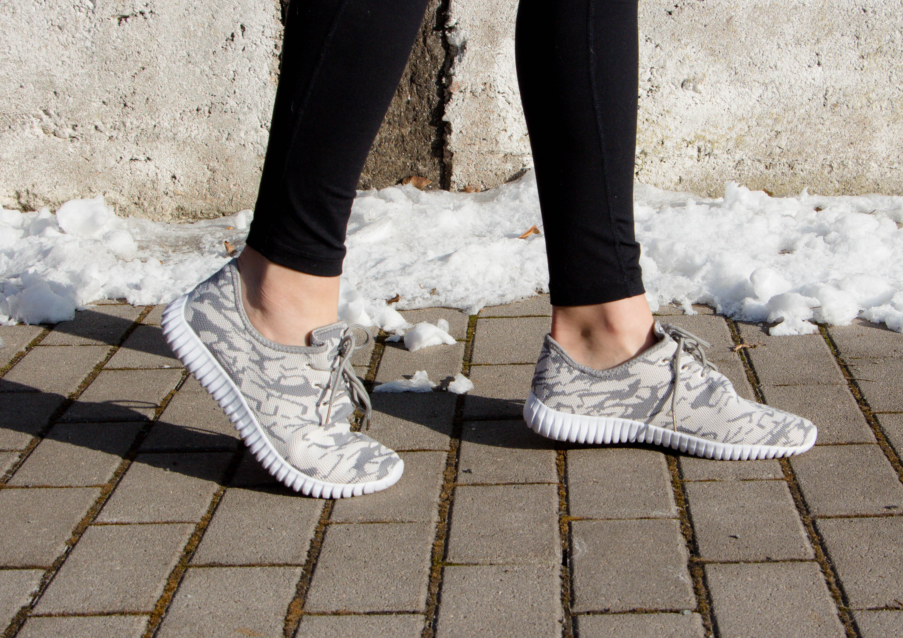 Sneakers, perfect for the outdoor excursions.