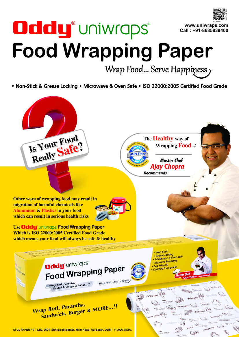 Food Wrapping Paper-Chef Ajay Chopra recommends!