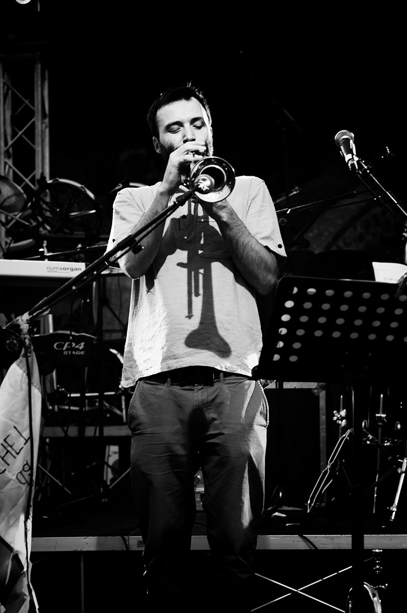 The trumpet player