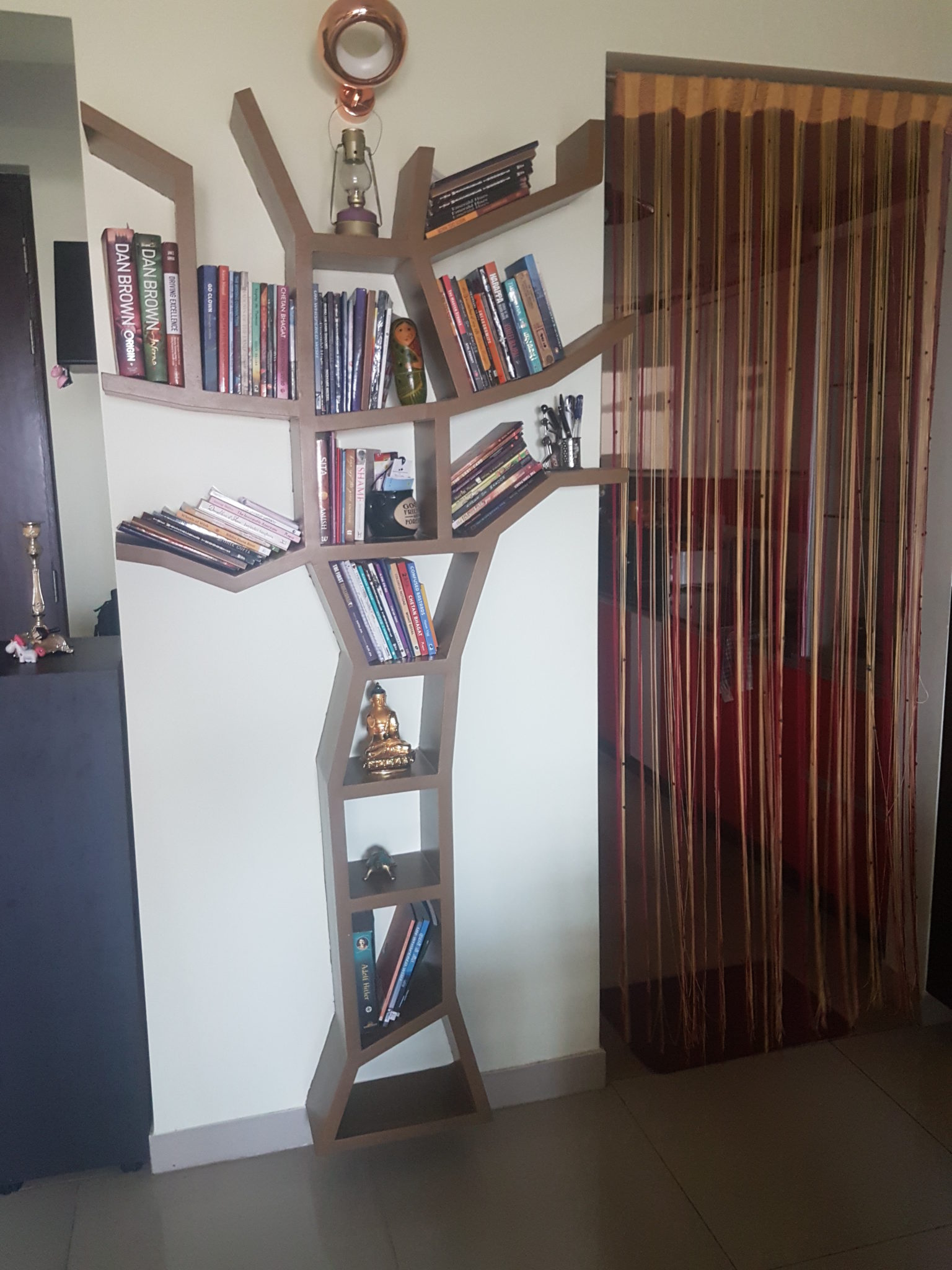 Tree Bookshelf and Branch Bookshelf on opposite walls