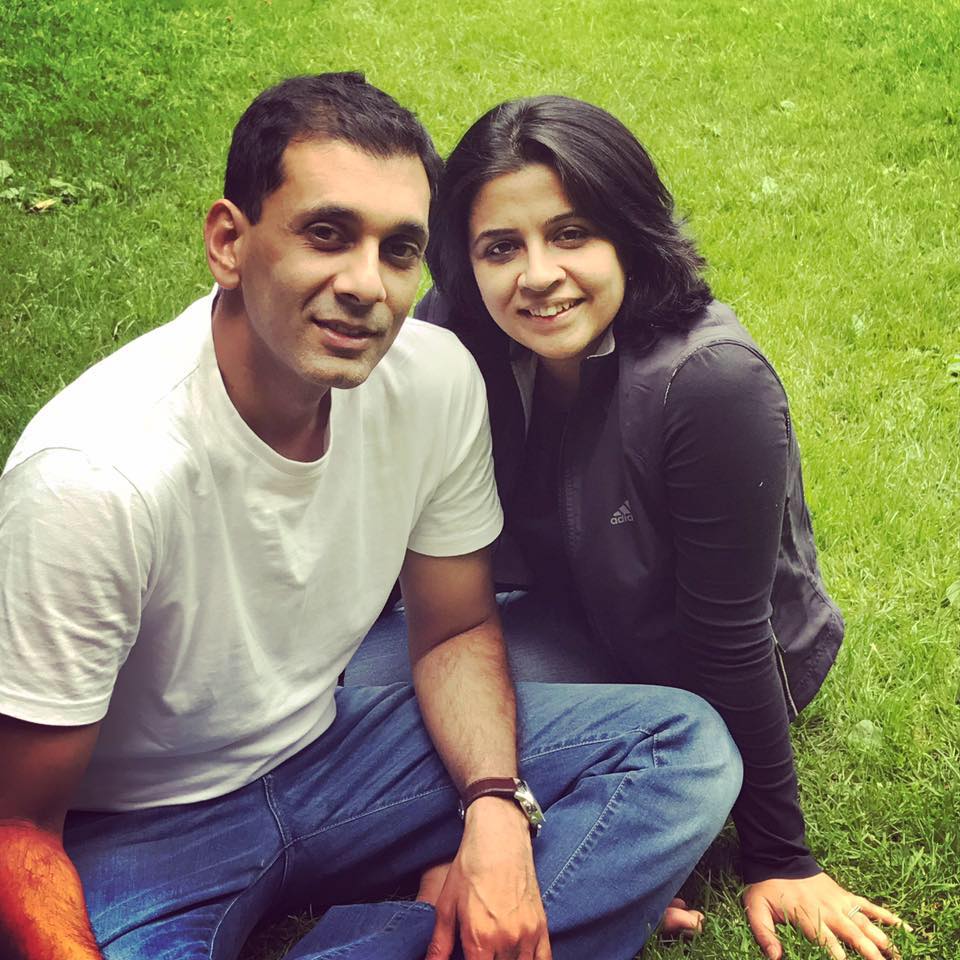Ruchita with her husband, Manish