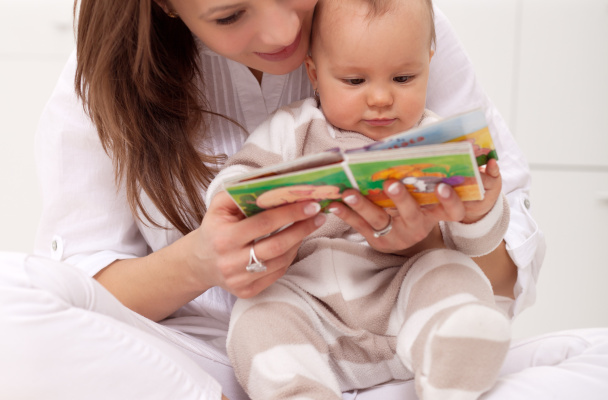 Strengthen your bond with the baby by reading aloud.