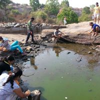 A dirty pond inside Turahalli was cleaned and filled with fresh water