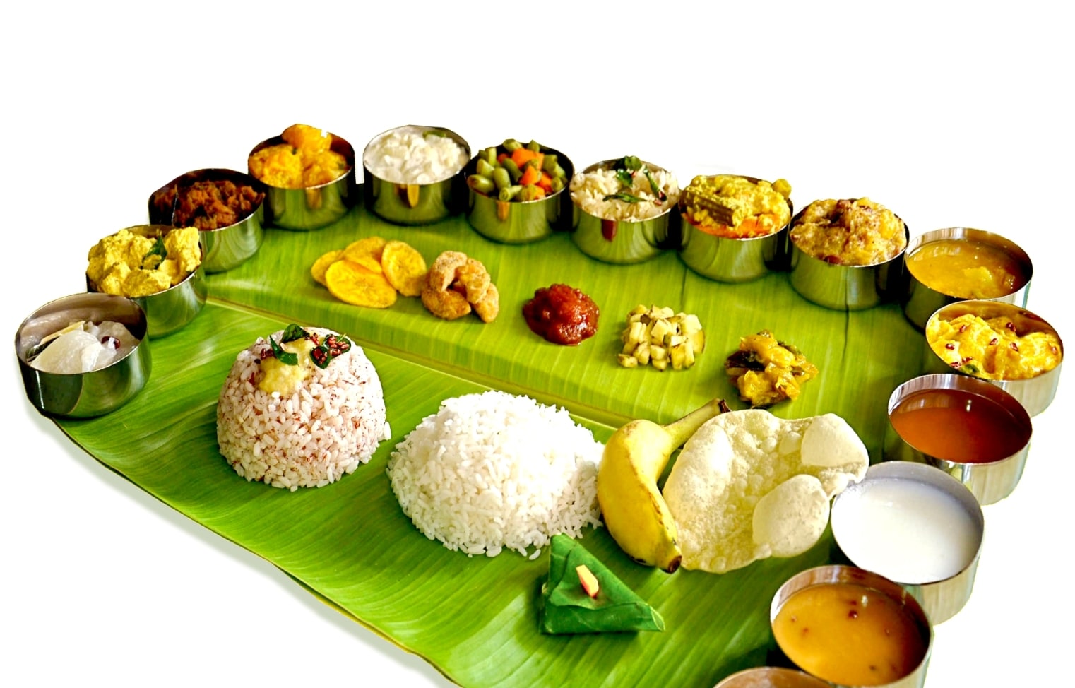 different items of Kerala thali, BananiVista