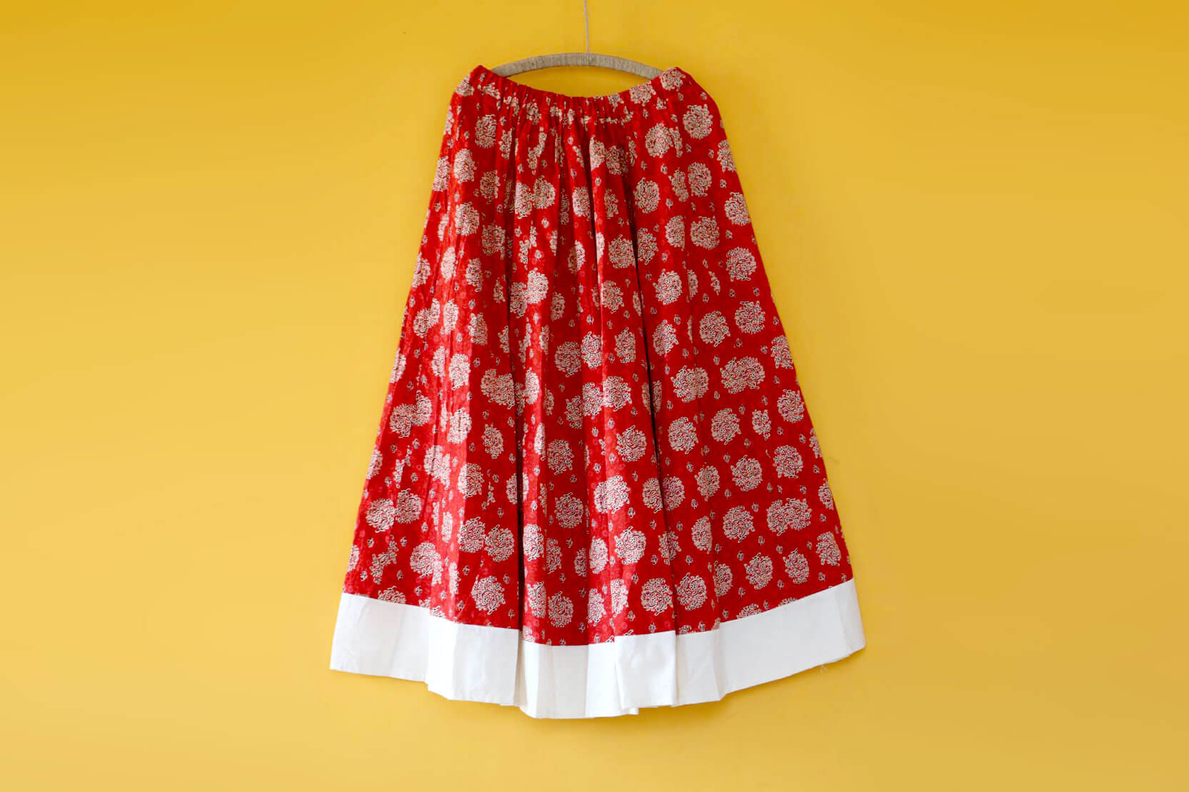 Long skirt with Rajasthani prints